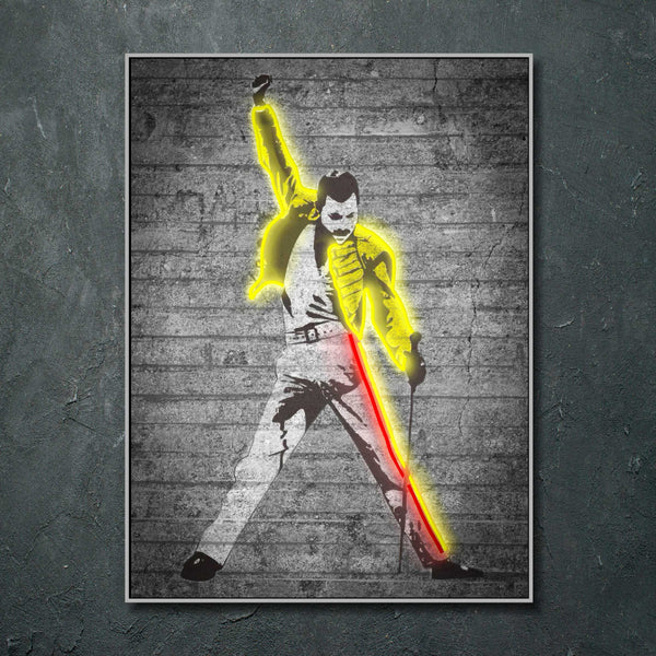 Cuadro Neon Led Freddie Mercury