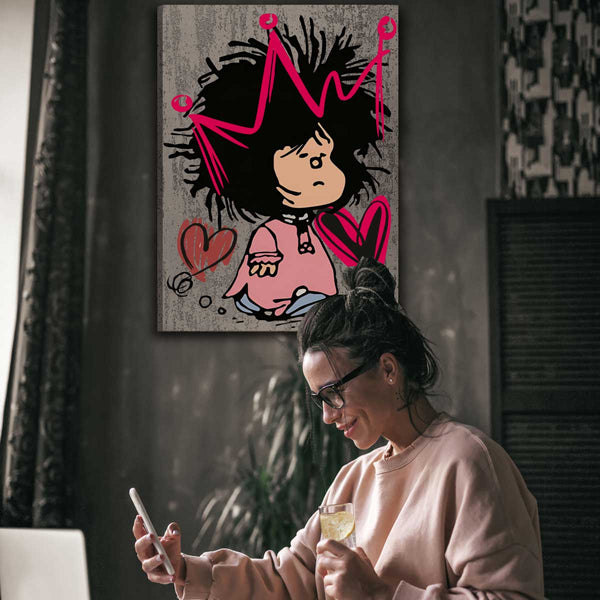 Cuadro Microcemento Urban Art Mafalda