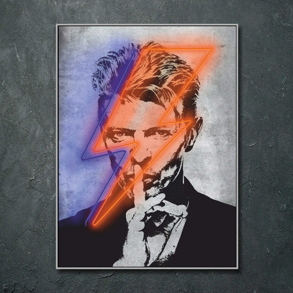 Cuadro Neon Led David Bowie