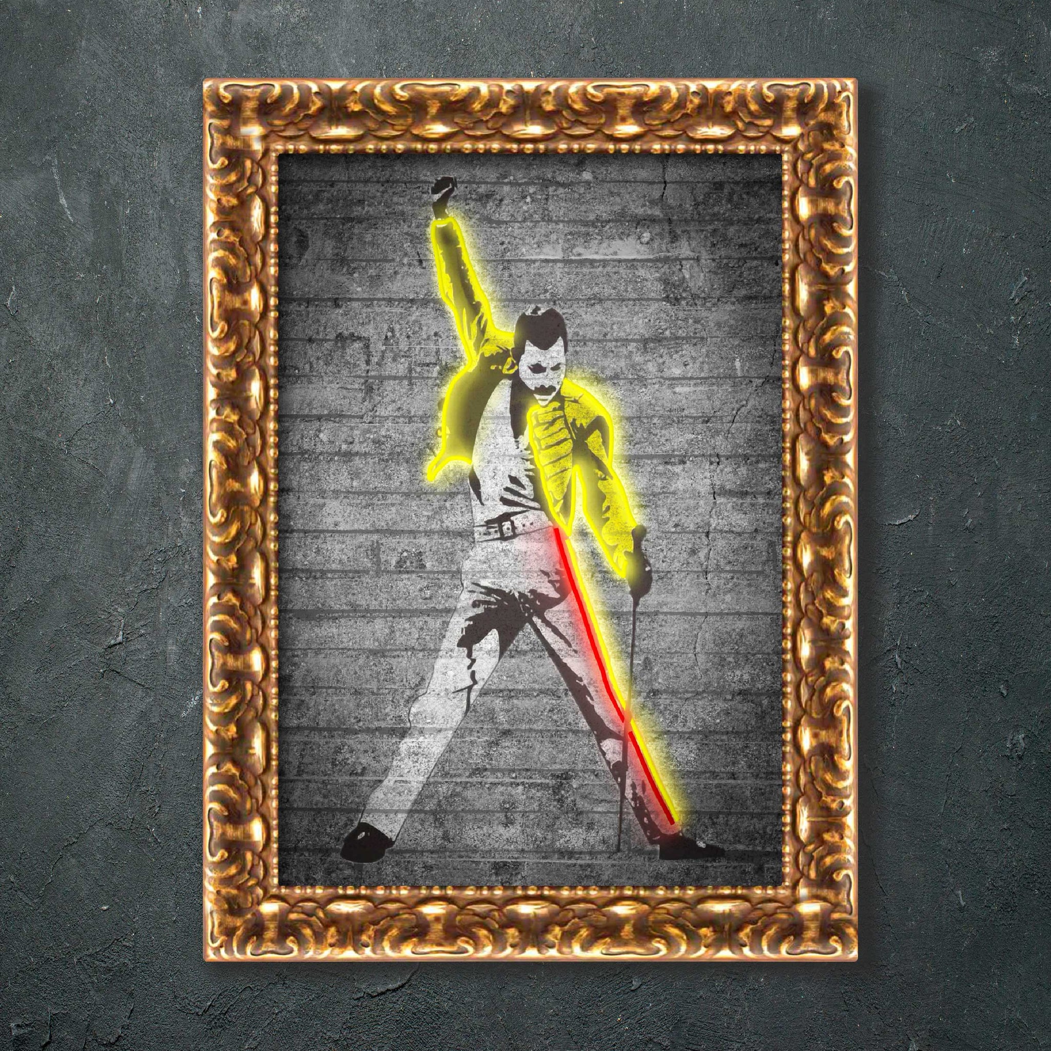 Cuadro Neon Led Freddie Mercury