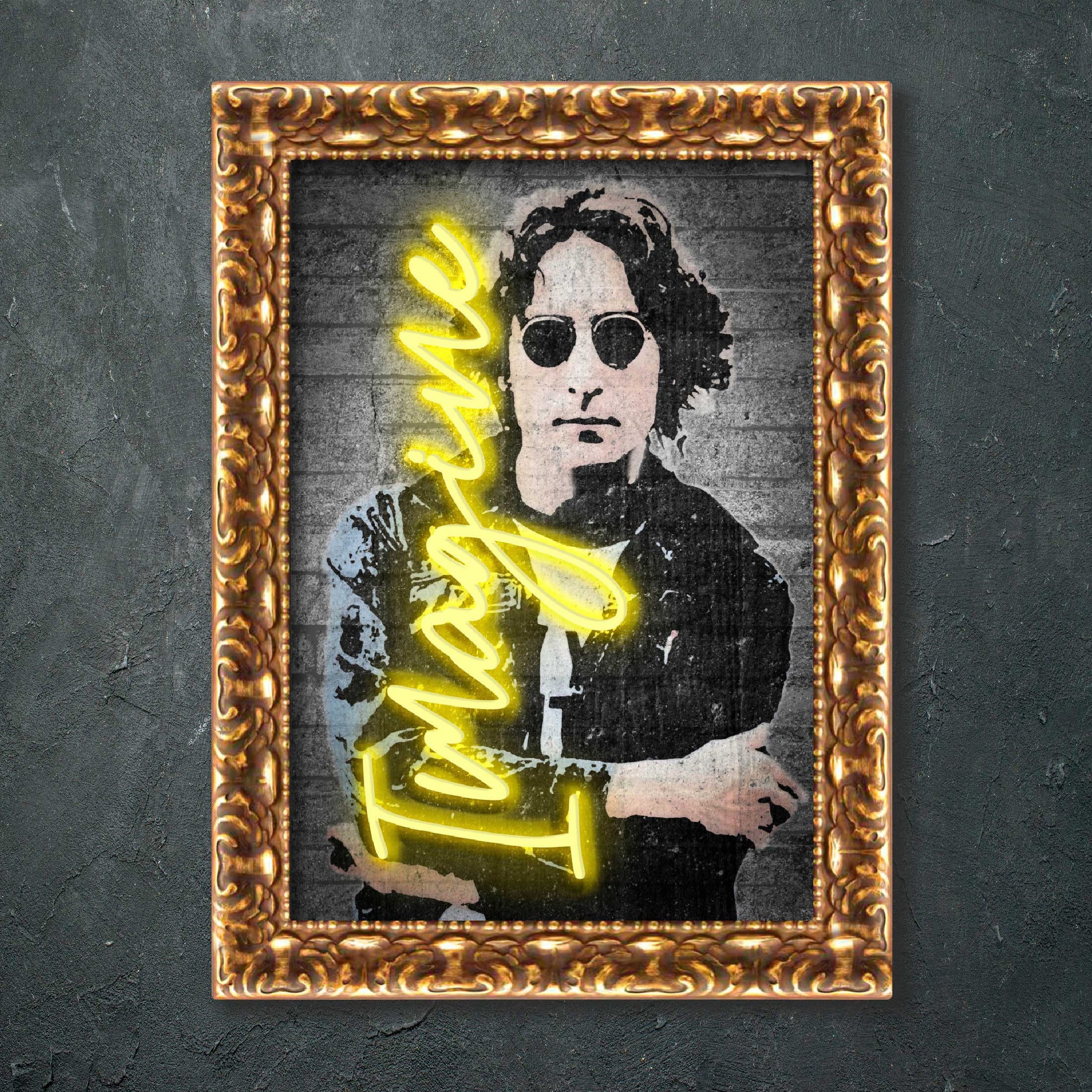 Cuadro Neon Led John Lennon