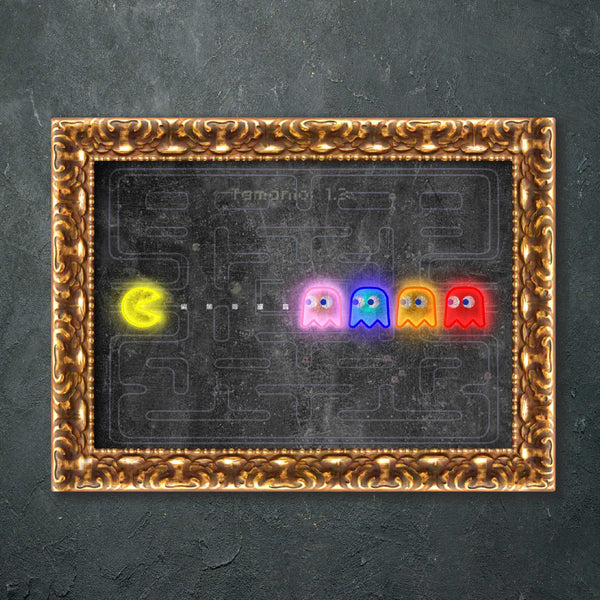 Cuadro Neon Led Pacman